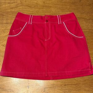 Adidas Clima Cool Red Mini Skirt